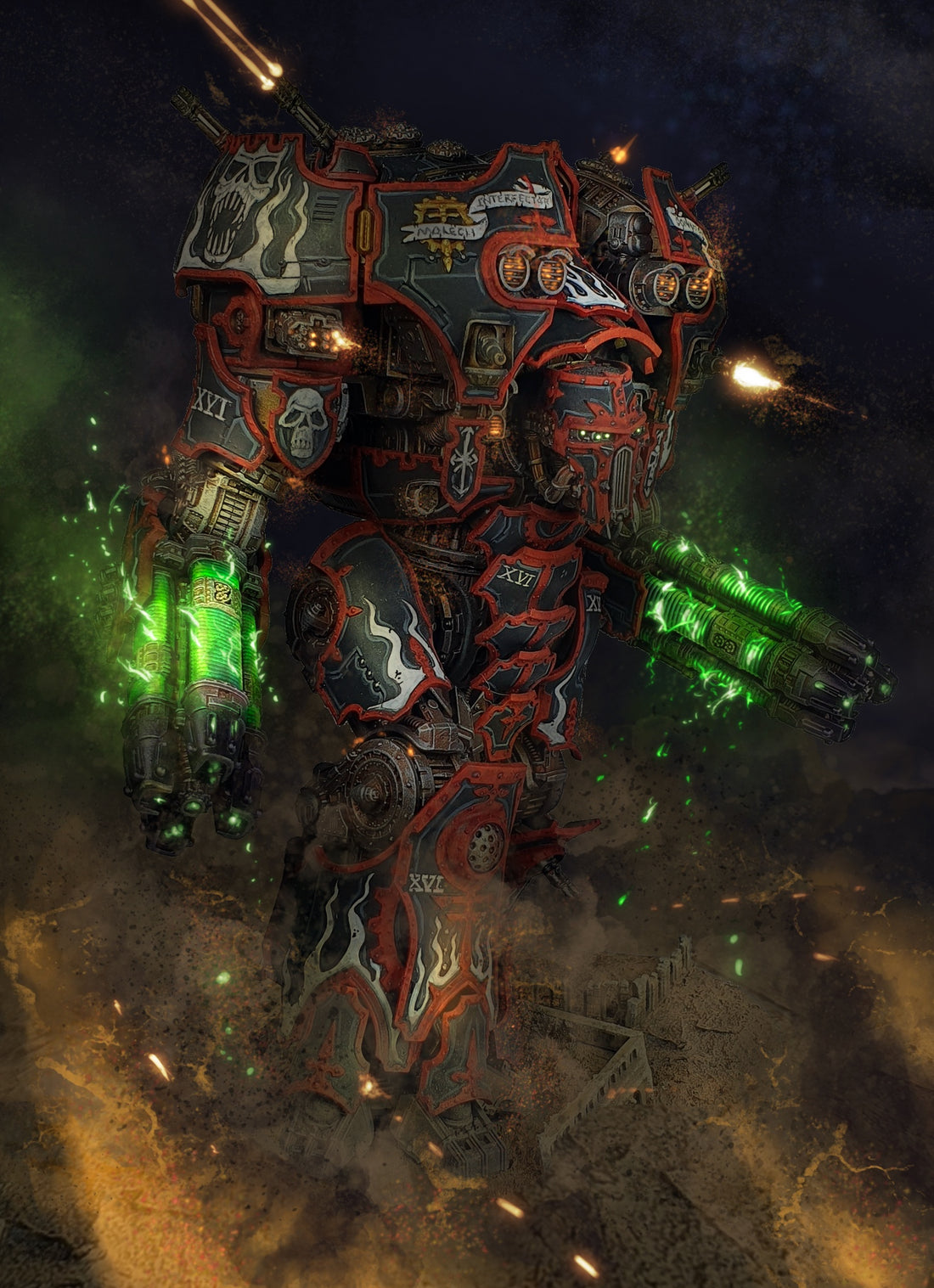 Adeptus Titanicus Warmaster Titan Procreate Paintover